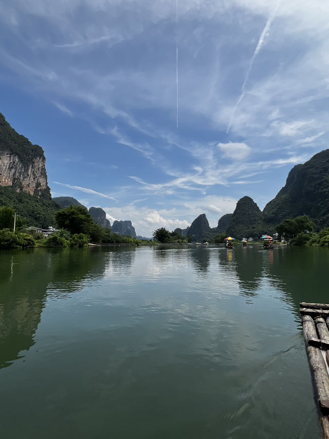 Yulong River Bamboo rafting from Jima Wharf