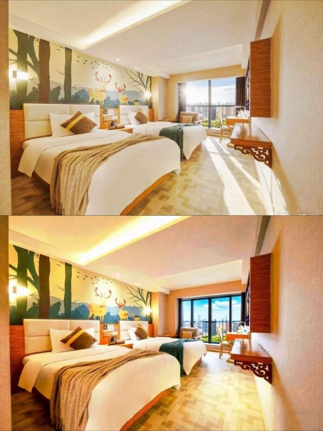 重慶機場旁寶藏酒店國博/趕飛機住這絕了！