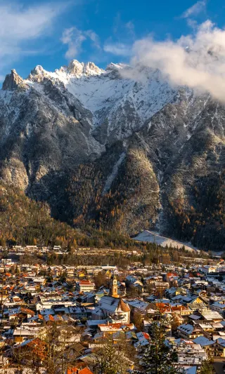 I found the ultimate German snow scene in the southern suburbs of Munich!