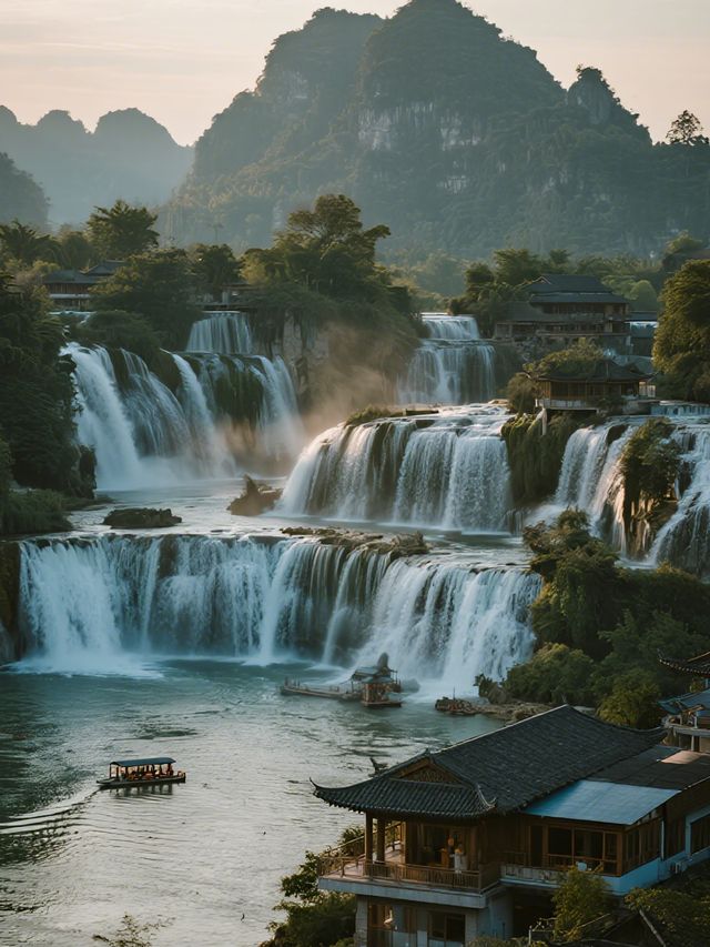 初冬貴州遛娃24℃避寒秘境，瀑布懸崖民宿親子遊