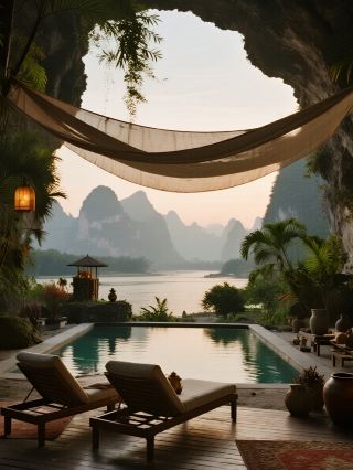 A family-friendly feast in Yangshuo! Poetry and Distant Places Gallery Courtyard Branch: a double treat of scenic views and delicious food.