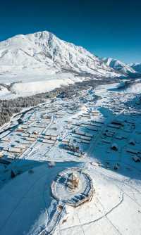 雪山腳下的童話小鎮