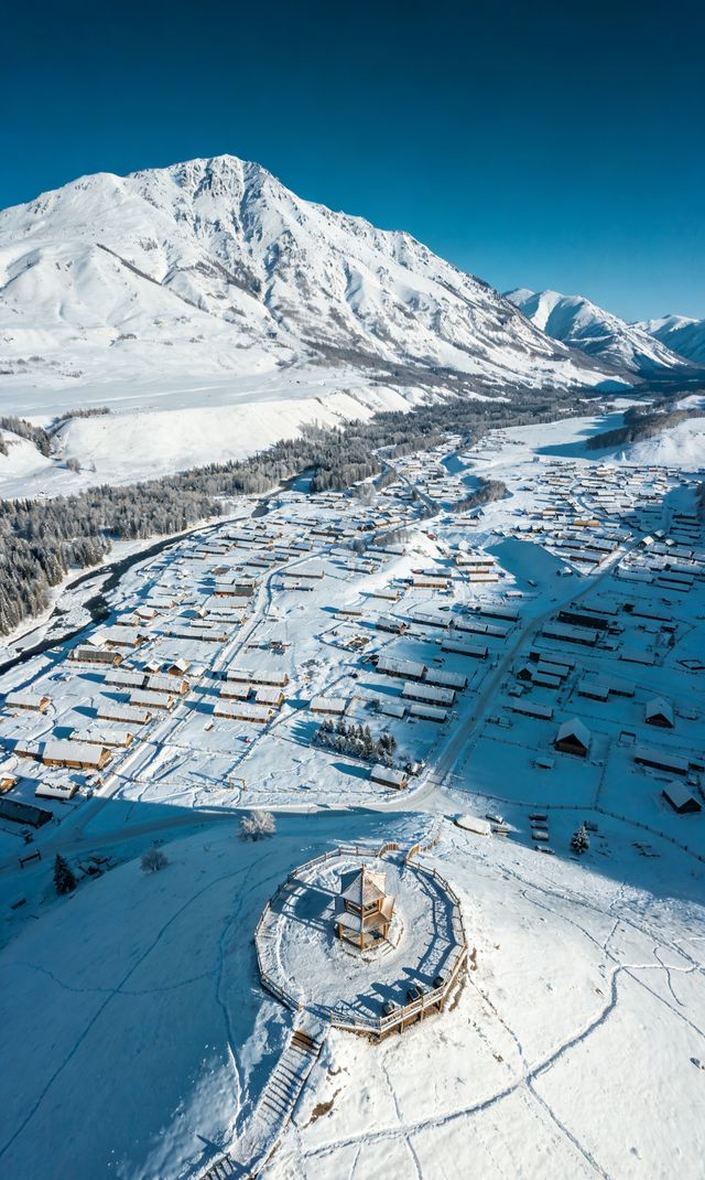 雪山腳下的童話小鎮 雪山腳下的童話小鎮