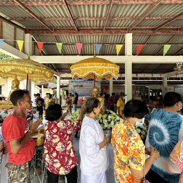 หน้าร้อน สงกรานต์ ทำบุญปีใหม่ วัดนิคมสโมสร