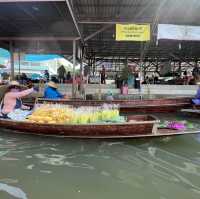 Most famous floating market in Bangkok 