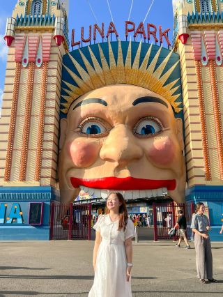 Luna Park, Sydney's famous amusement park! 🎠🎢