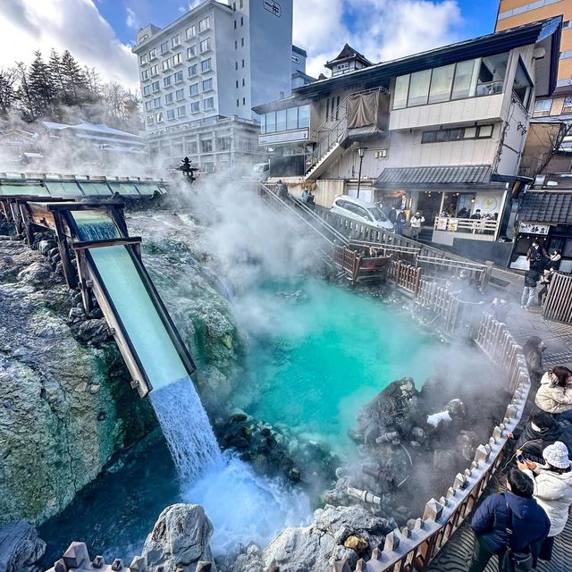 Hot Spring at Kusatsu Onsen Town 