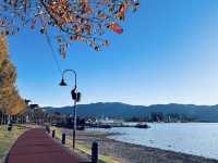 ทะเลสาบทางของเทพเจ้า Lake Suwa  จ.นากาโนะ