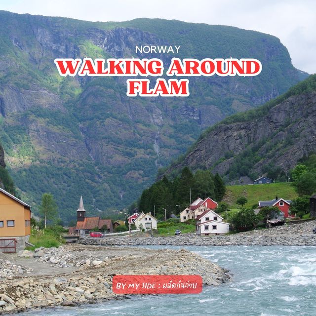 Bicycling and Walking around Flam, Norway