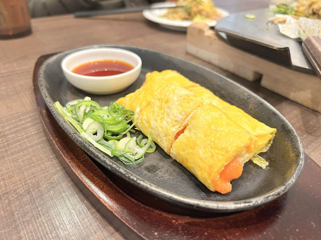 히로시마풍의 오코노미야끼🐙