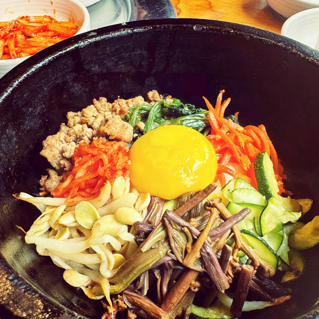 Korean food vibrant flavorful, and delicious 