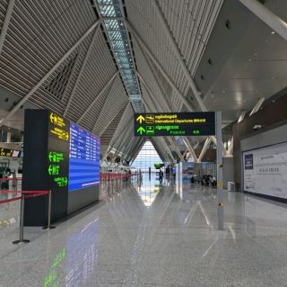有點冷清的氛圍、、、【暹粒吳哥國際機場】