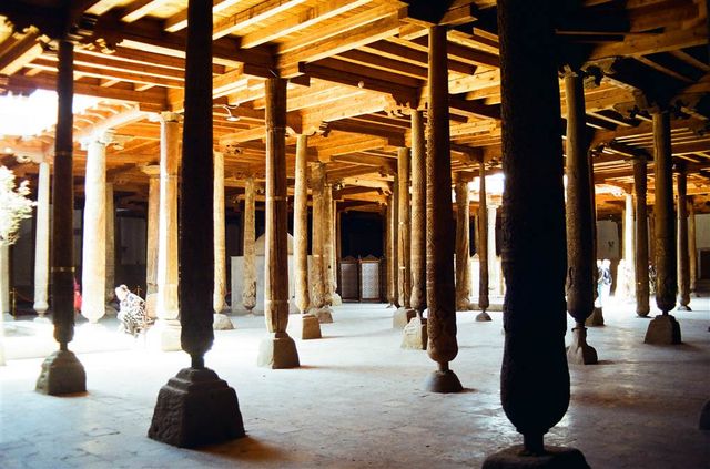 213 Pillars in a Mosque — The Juma Mosque of Khiva