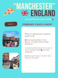 Manchester 3days itinerary ✈️