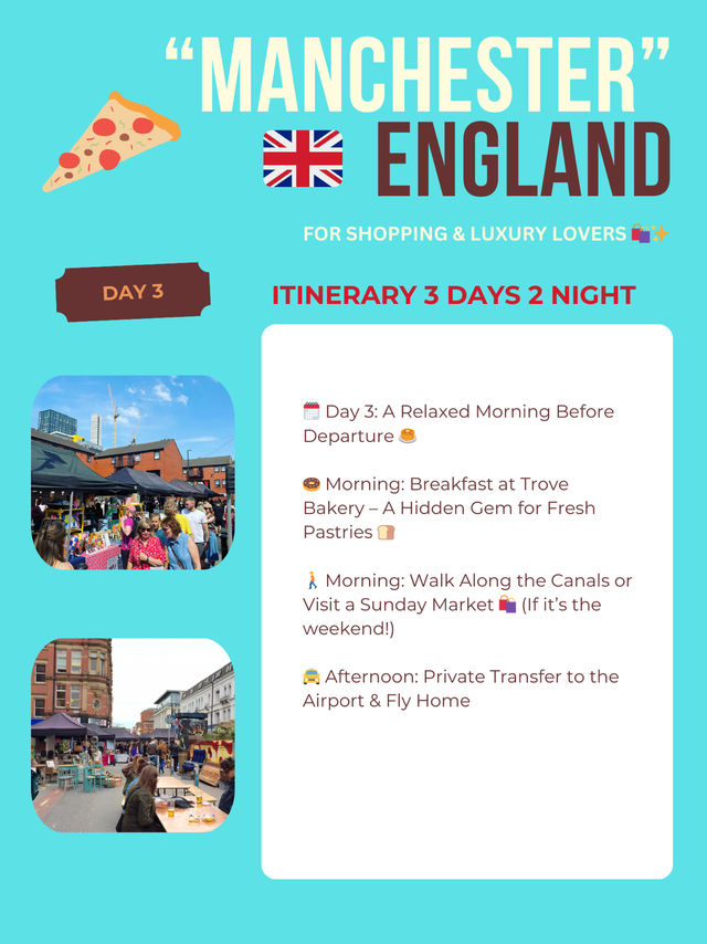 Manchester 3days itinerary ✈️