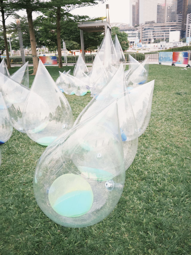 香港景點🇭🇰水滴都有藝術展💧