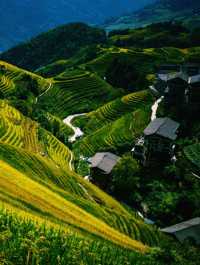 中國廣西桂林著名景點：龍脊梯田風景名勝區，適合打卡拍照📸