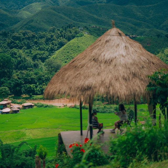 คาเฟ่หยุดเวลา หมู่บ้านสะปัน จ.น่าน 🌱⛰️
