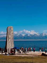 Sayram Lake in Xinjiang, Blue Water and Pure Chill