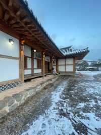 ❄️ 눈 내린 날의 감성, 남원 광한루 한옥스테이 🏡✨