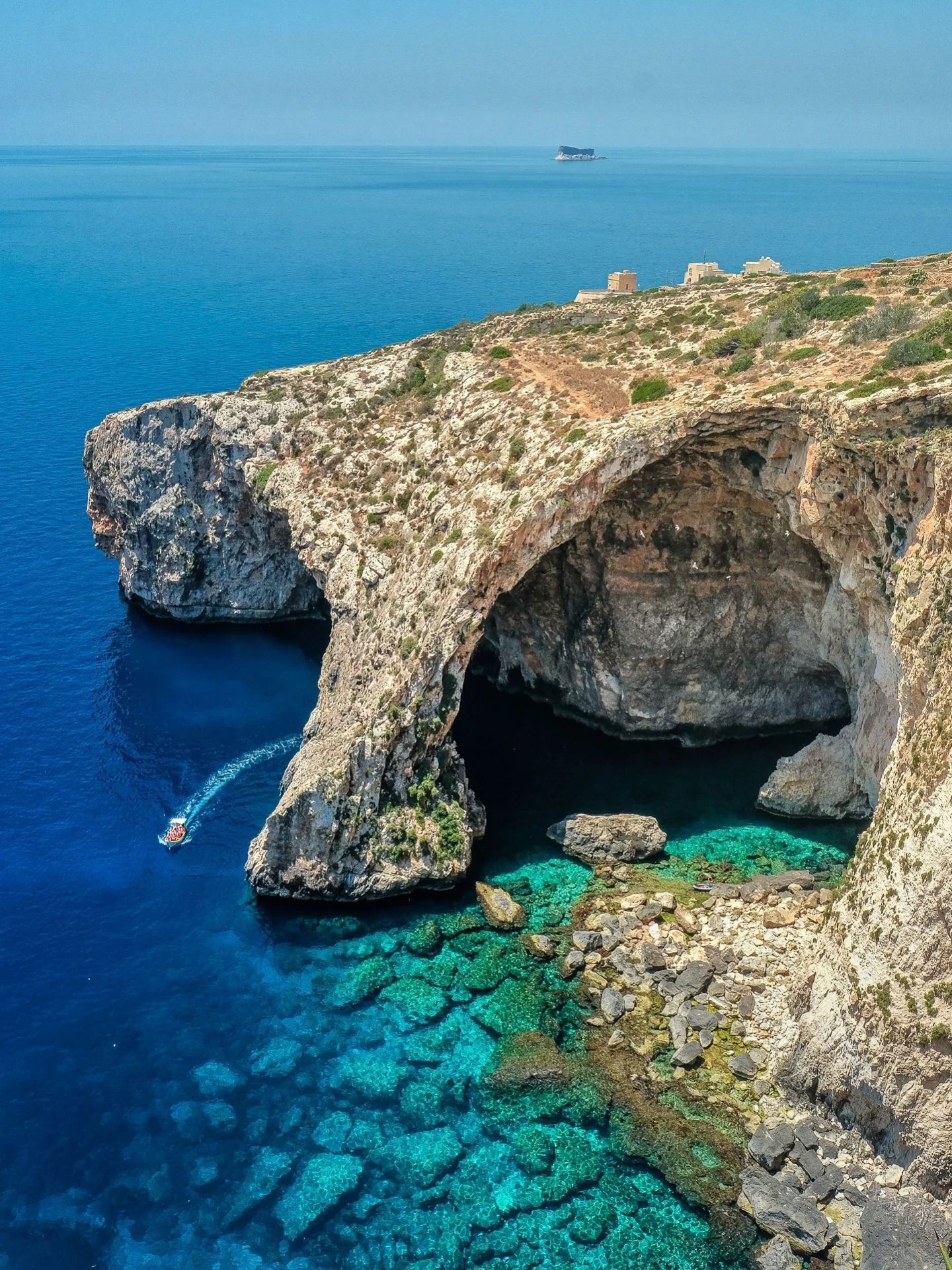 🌊 Blue Grotto, Malta — Where the Sea Turns to Sapphire 🇲🇹✨