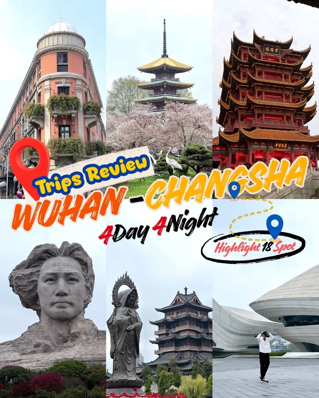 Ulasan lengkap Wuhan-Changsha dalam satu tempat! ✨Sorotan: 18 tempat yang wajib dikunjungi 🇨🇳