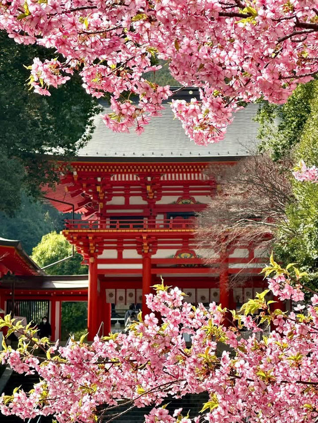 A shrine associated with Emperor Tenchi
