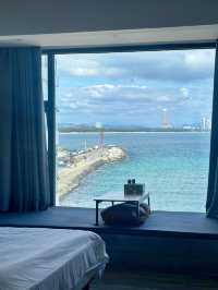 後海衝浪民宿躺看蜈支洲島……