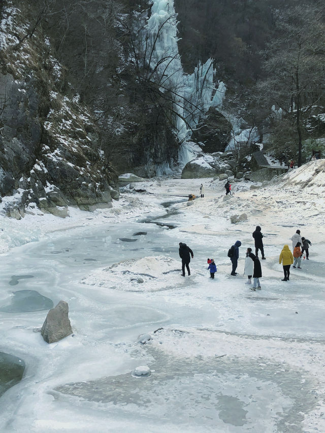 不看雪看太白山冰瀑布也可以