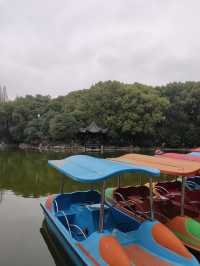 吃完早餐後，來金華婺州公園溜達一圈