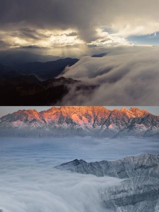 The beauty of Niubei Mountain is overwhelming. 