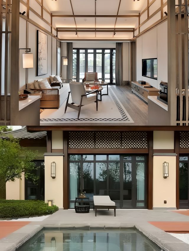 青城山下的宋代美學國風私湯別墅酒店
