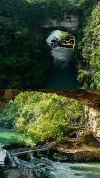 "Liuzhou" Xiangqiao Karst National Geopark, Guangxi's "Little Tianmen Mountain" 