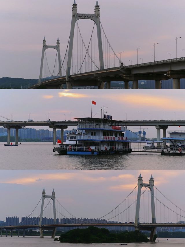 長沙落日「夕陽點會浪漫，浪漫嘅係你呀」