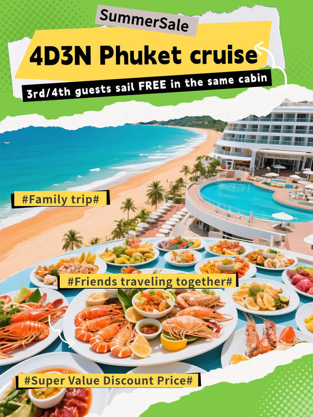 Phuket Cruise from S$0?! 3rd/4th Guest Sail Free!