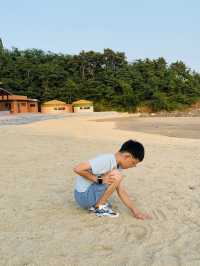 帶小朋友去大連海島必住沙灘浴場零距離