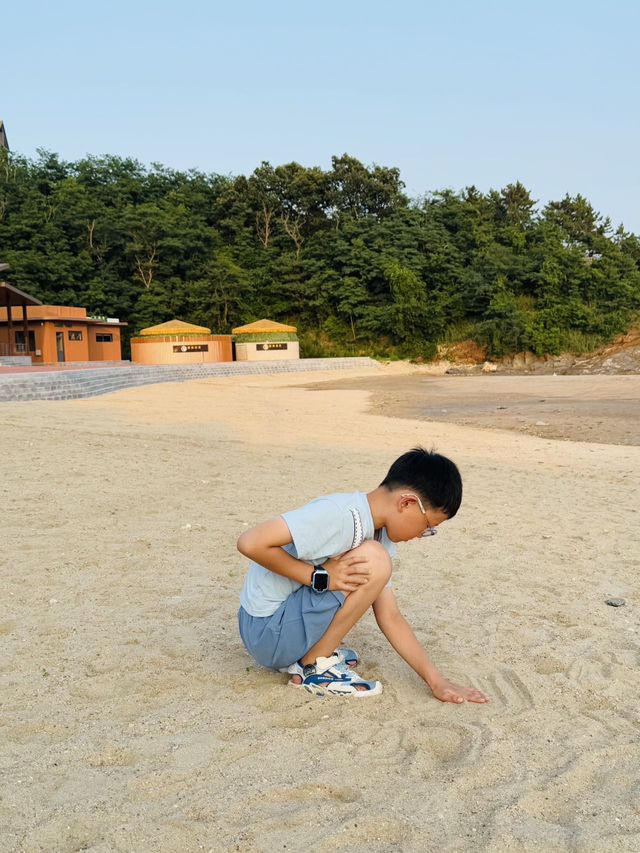 帶小朋友去大連海島必住沙灘浴場零距離