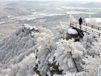 今天的一場雪 嵩山雪後的嵩山 才是打開最仙境的方式