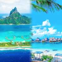 波拉波拉島！這片海藍到不像在地球