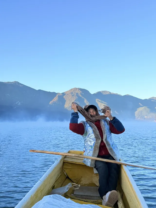 2025.11.22！！！瀘沽湖的晨霧美瘋了！！！！！！！！