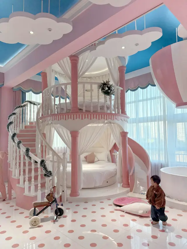 Zhuhai 90㎡ Castle Room + Slide Bed, Kids Won't Want to Leave