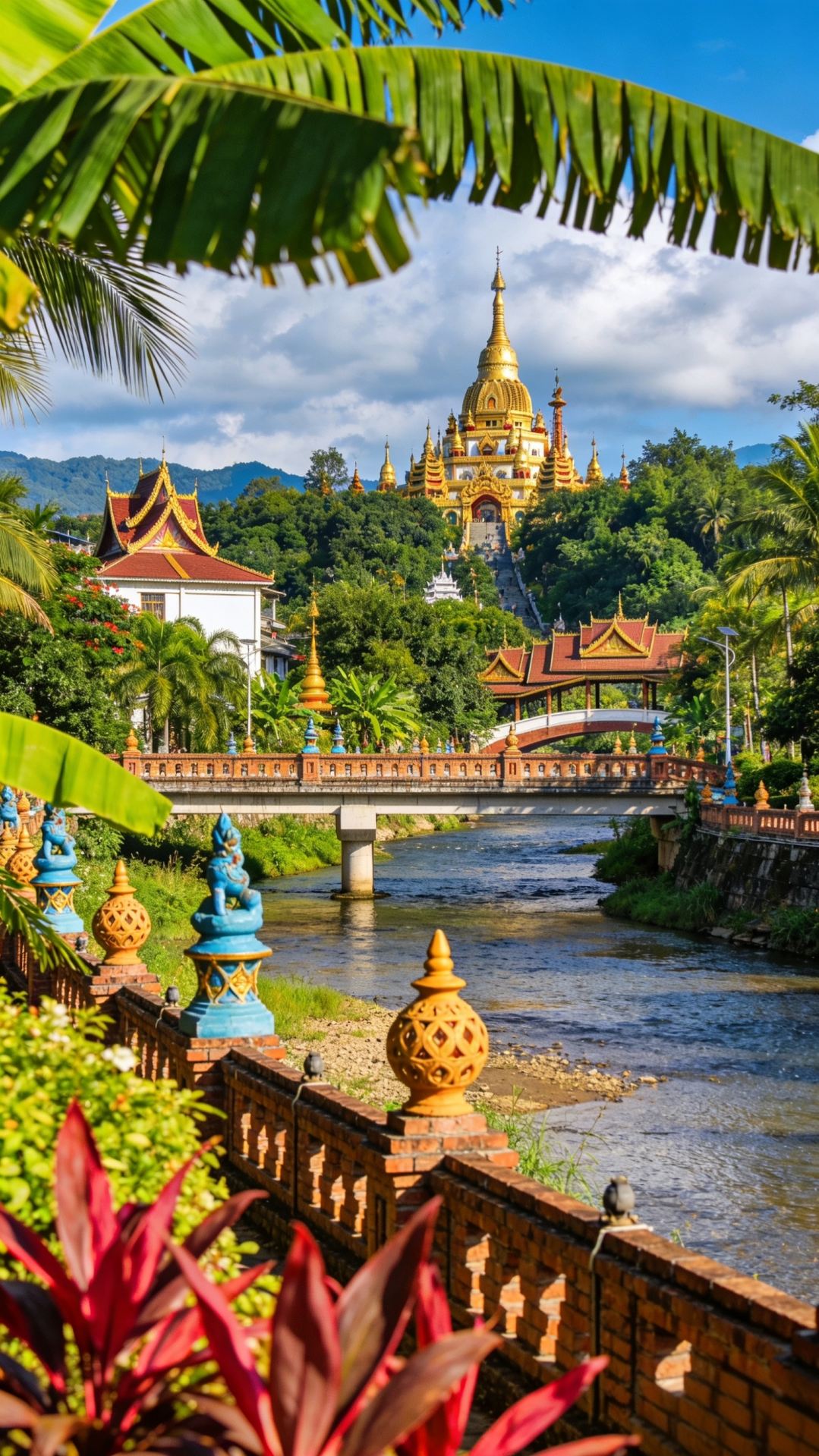 South Asian Style, Ancient Villages, Ancient Forts, Ancient Buddha Caves in Gengma