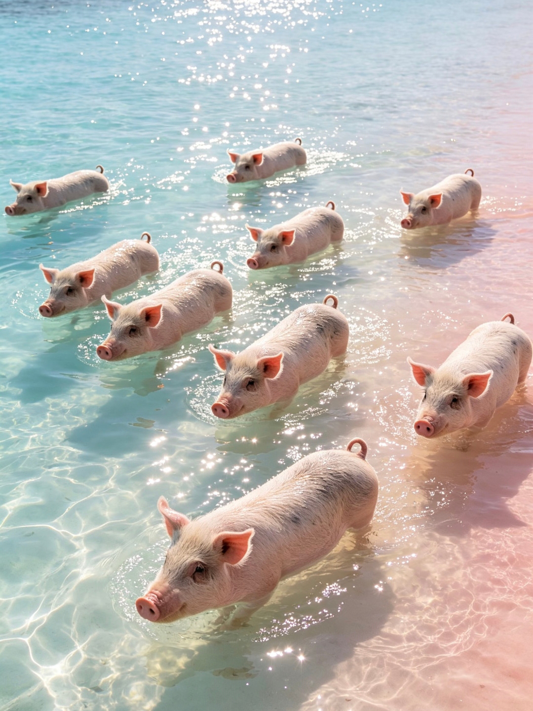 Một lịch trình 3 ngày không thể bỏ lỡ tại Đảo Heo của Bahamas! Một kỳ nghỉ thư giãn với những chú heo và làn nước màu ngọc lam.
