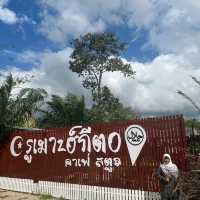 คาเฟ่ในสวนปาล์ม "รูเมาะฮ์กีตอ"