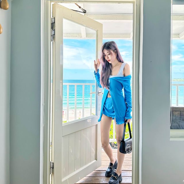 一睜眼就是墾丁南灣😍🌊