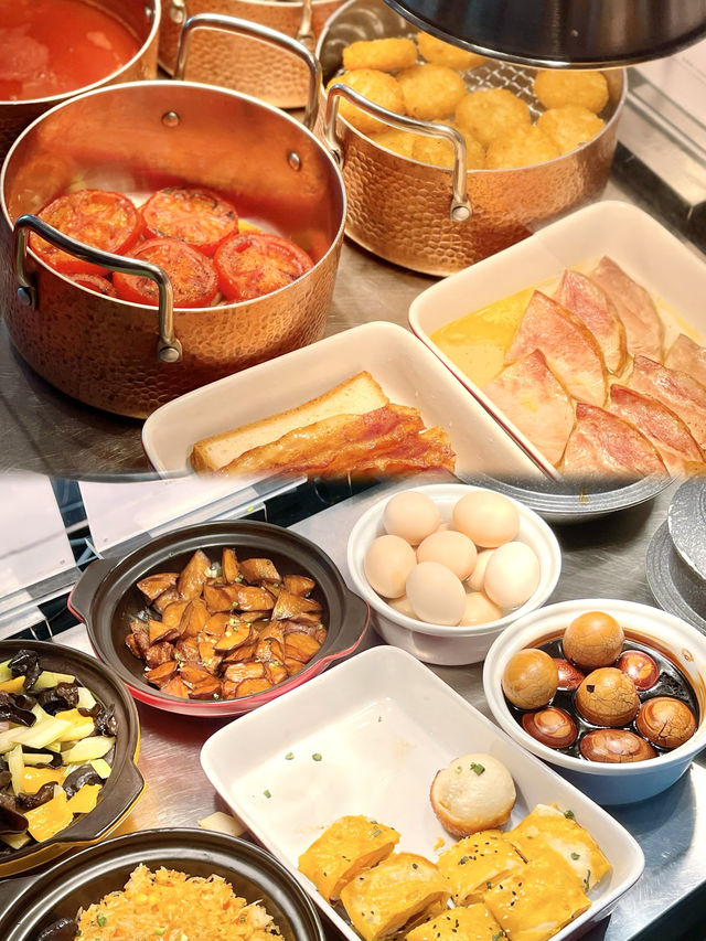 深圳美食☀️恬靜高空下的自助早餐
