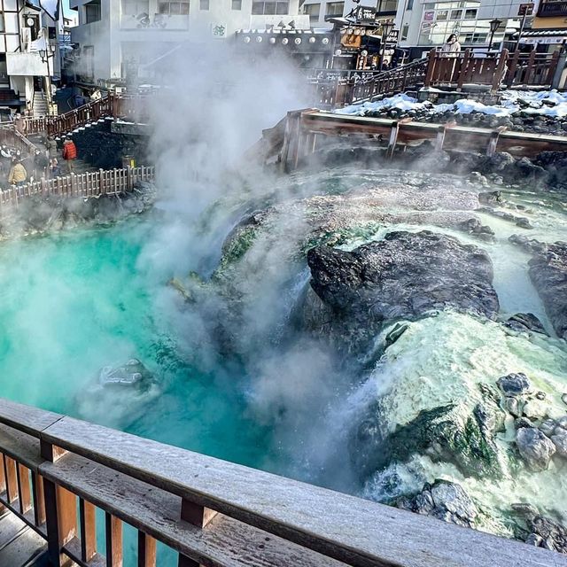 Hot Spring at Kusatsu Onsen Town Hot Spring at Kusatsu Onsen Town