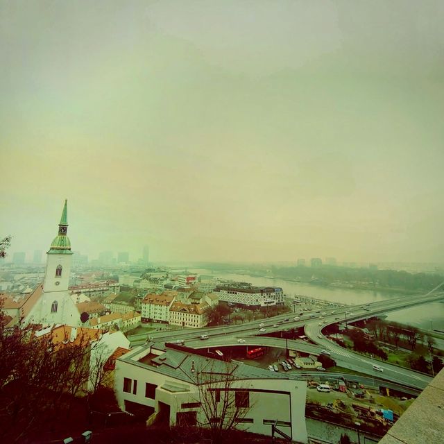 A day in Bratislava during winter 2022