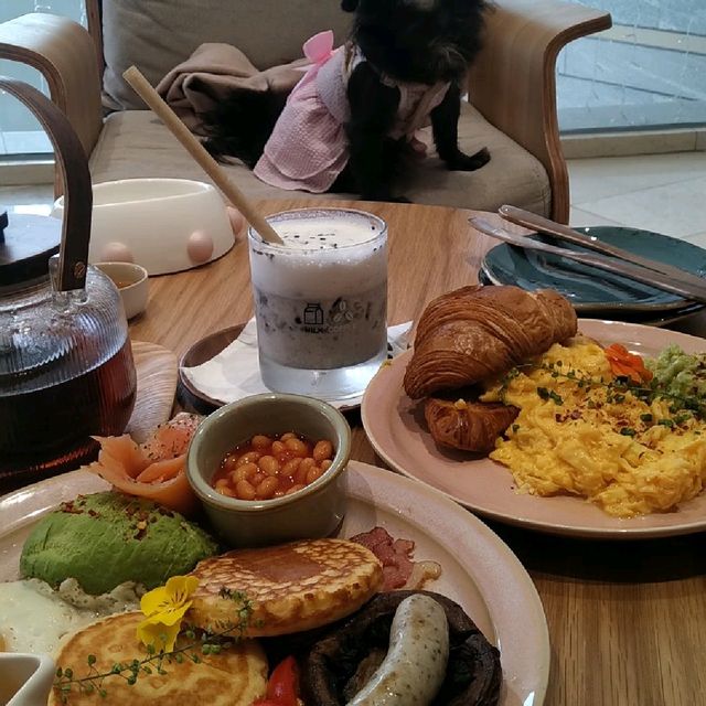 帶狗狗在香港最高處食souffle 