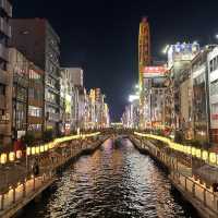 Osaka night lights at the Dotombori